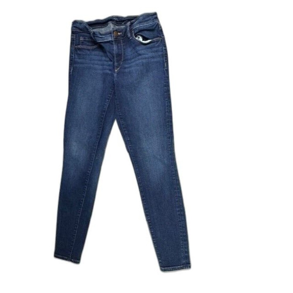 Loft Size 26 2 Womens Leggings Jeans Low Rise Skinny Stretch Dark Wash